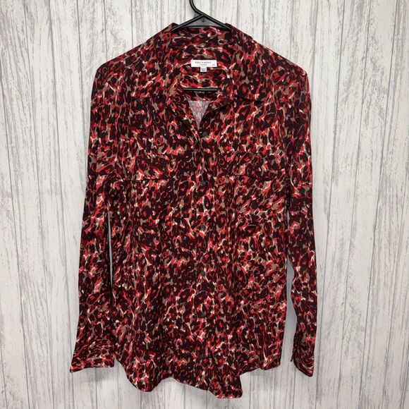 Womens Size L Equipment Signature Jacquard Shirt EUC - Picture 2 of 5